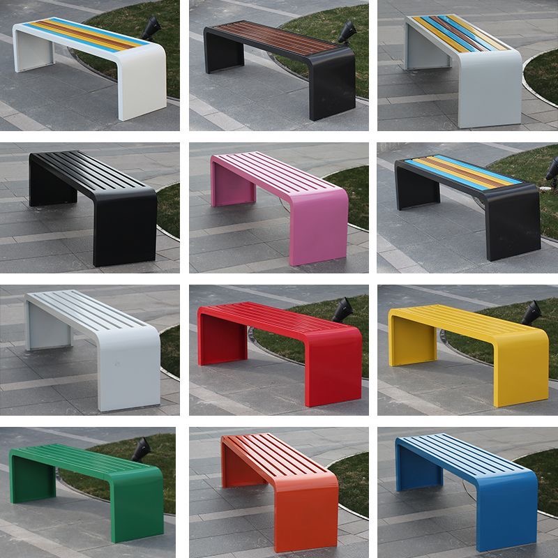 Outdoor Furniture Metal Chairs - ม้านั่งเหล็กแผ่นรีดเย็นขนาด 1 ม.-1.8 ม. สำหรับสวนสาธารณะ กลางแจ้ง