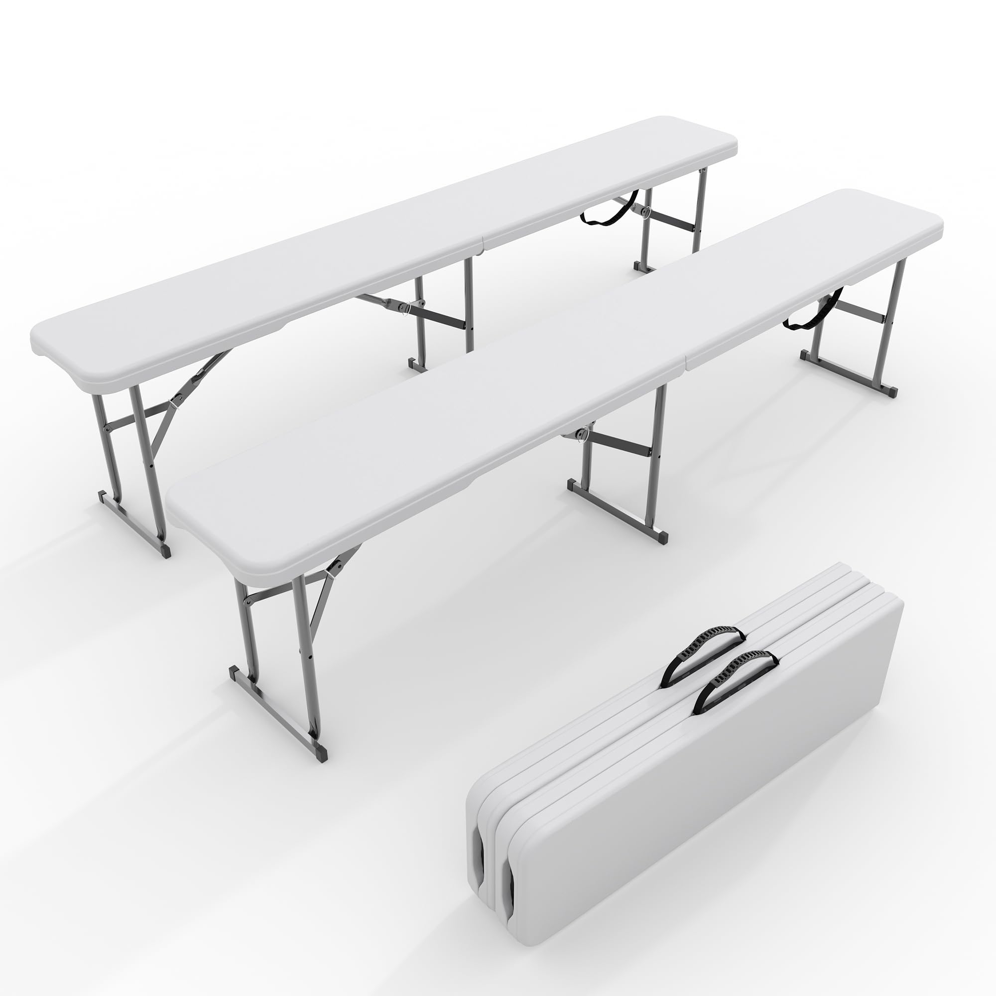 Outdoor Furniture Diy - ชุด 2 ตัว เก้าอี้พับกลางแจ้งขนาด 6 ฟุต