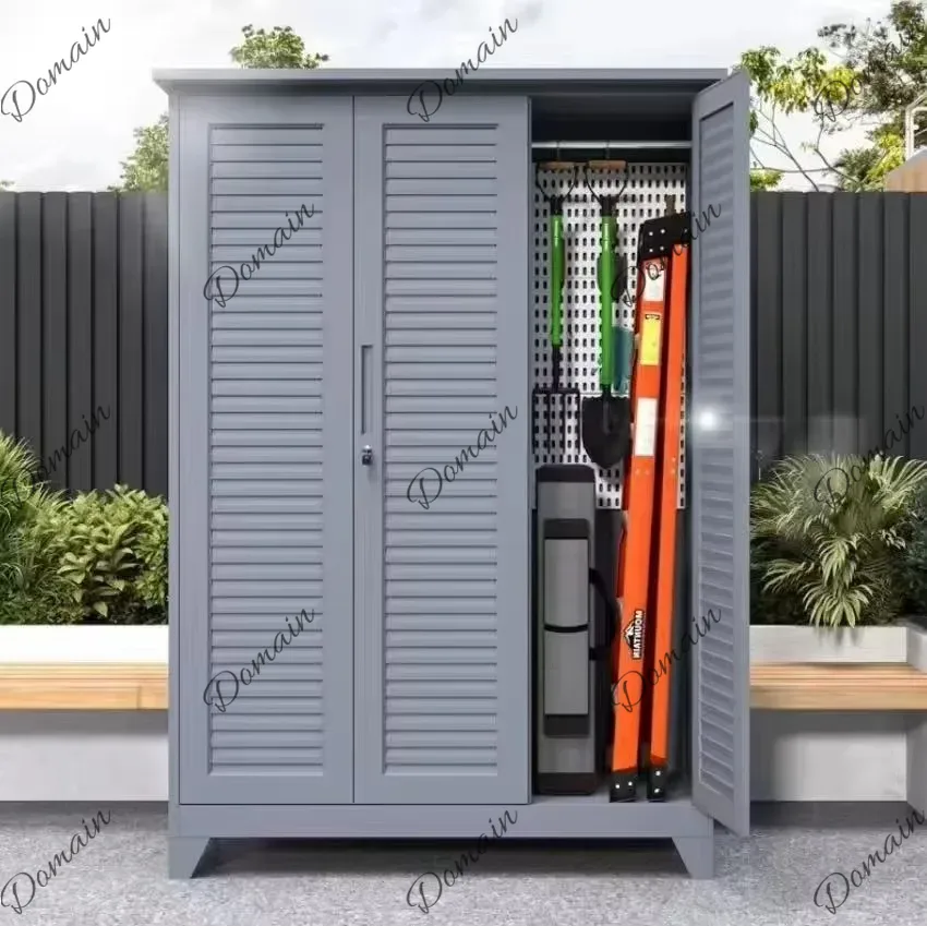 Outdoor Furniture Metal - ตู้เก็บของกลางแจ้ง ขนาดใดก็ได้ สั่งทำพิเศษ ความจุพิเศษ กันน้ำ กันแดด