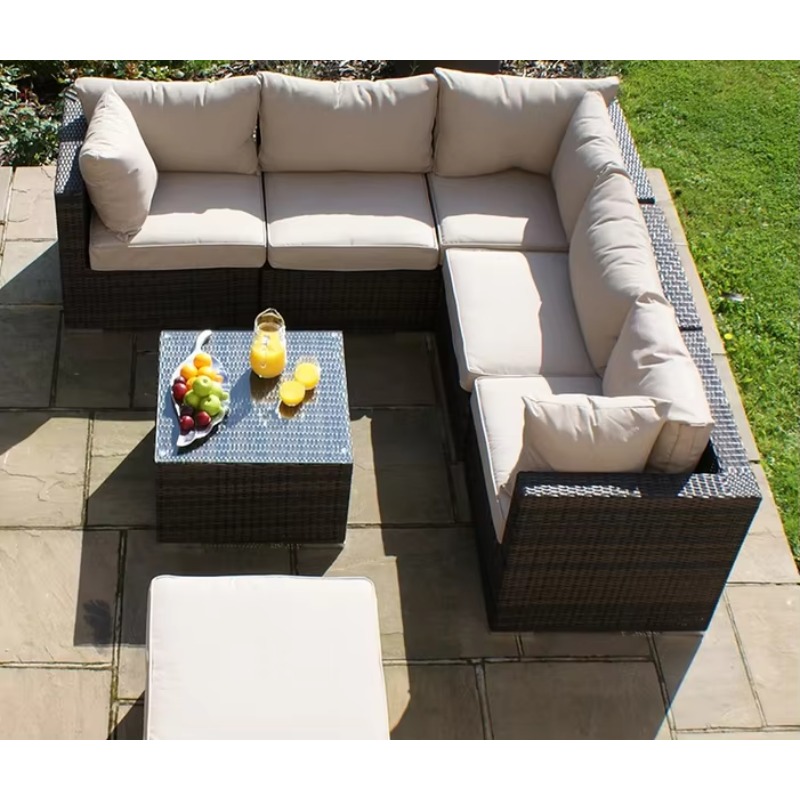 โซฟาหวายสำหรับสวนขนาดเล็ก 6 ที - Outdoor Furniture Luxury บทวิจารณ์และราคา