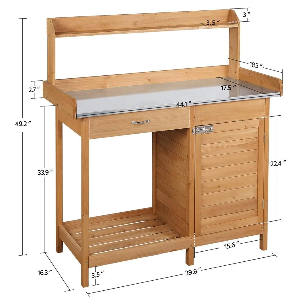 โต๊ะทำงานไม้เนื้อแข็งสำหรับปลู - Outdoor Furniture Wood บทวิจารณ์และราคา