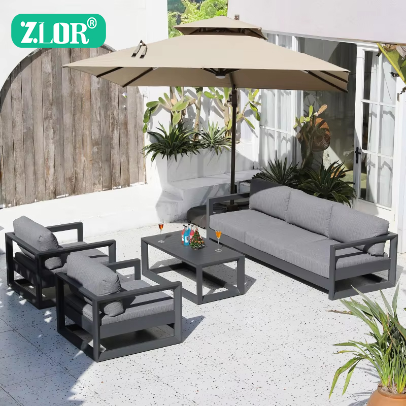 ชุดโซฟาอลูมิเนียมกลางแจ้งสุดหร - Outdoor Furniture Luxury บทวิจารณ์และราคา