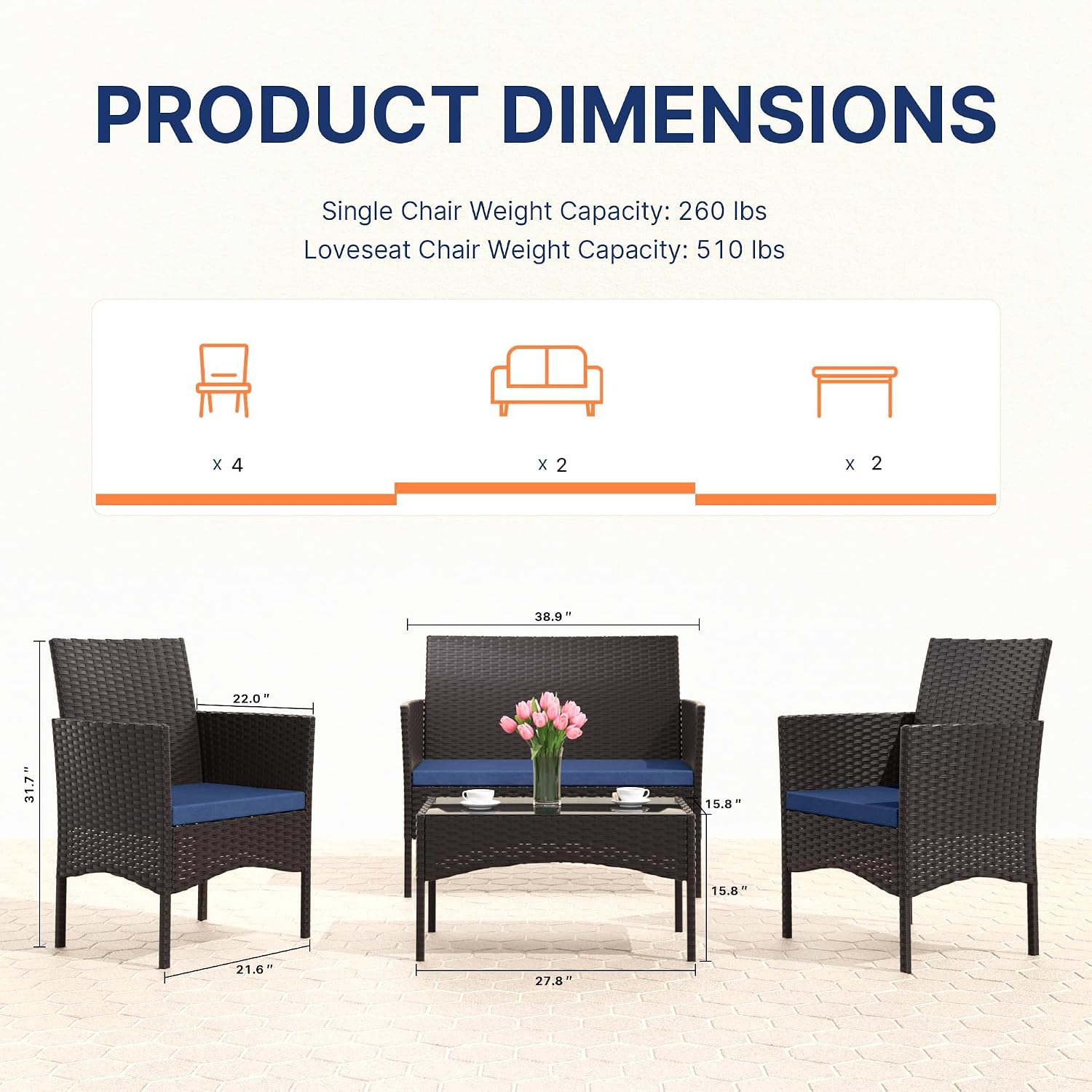 ชุดเฟอร์นิเจอร์ลานบ้าน 8 ชิ้น, - Outdoor Furniture Metal Chairs บทวิจารณ์และราคา