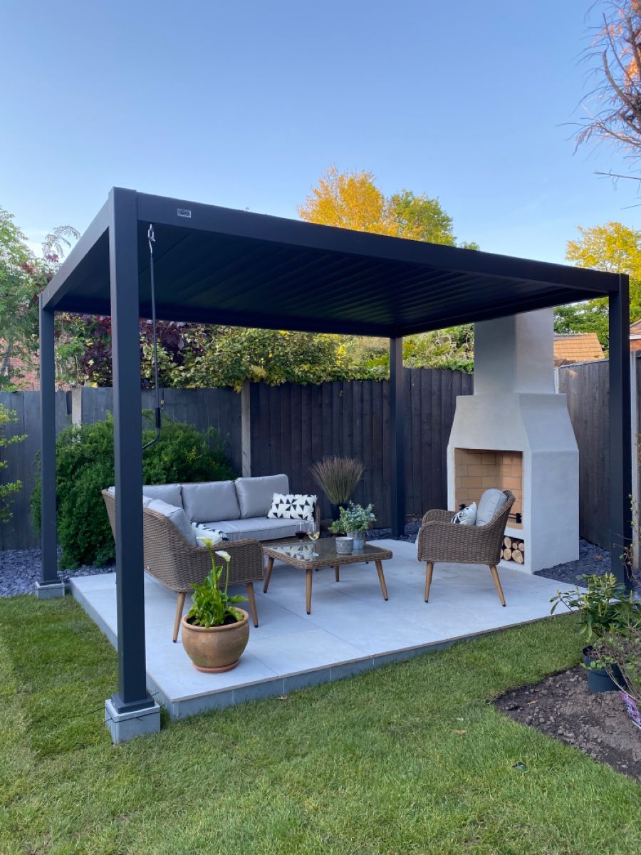ศาลาพักผ่อนกลางแจ้งสไตล์มินิมอ - Outdoor Furniture Metal บทวิจารณ์และราคา