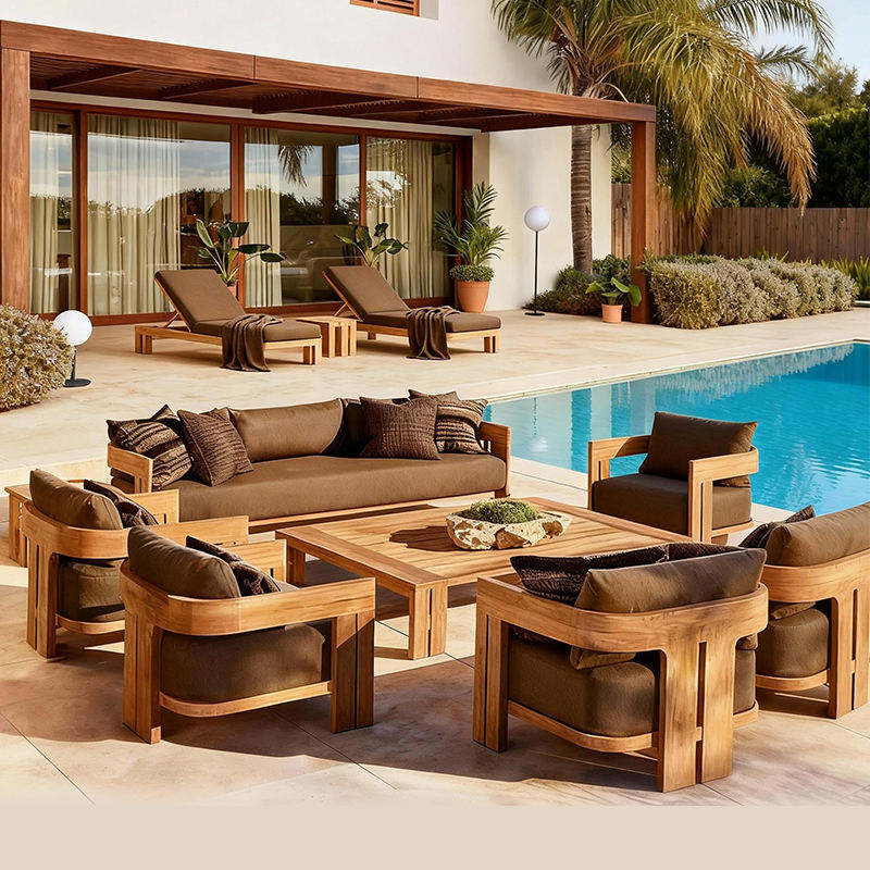 ชุดโซฟาไม้สักสำหรับกลางแจ้ง 20 - Outdoor Furniture Metal Chairs บทวิจารณ์และราคา