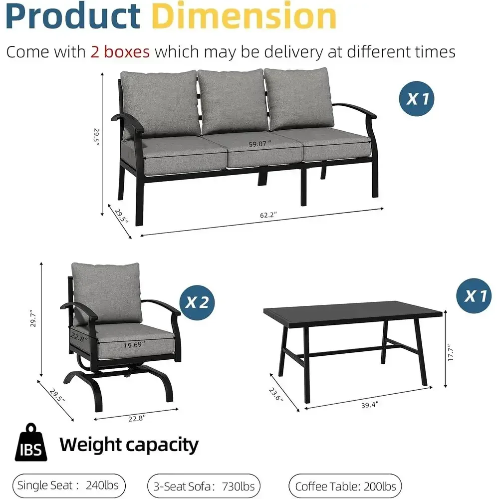 ชุดเฟอร์นิเจอร์สนามโลหะสีเทา พ - Outdoor Furniture Metal Chairs บทวิจารณ์และราคา