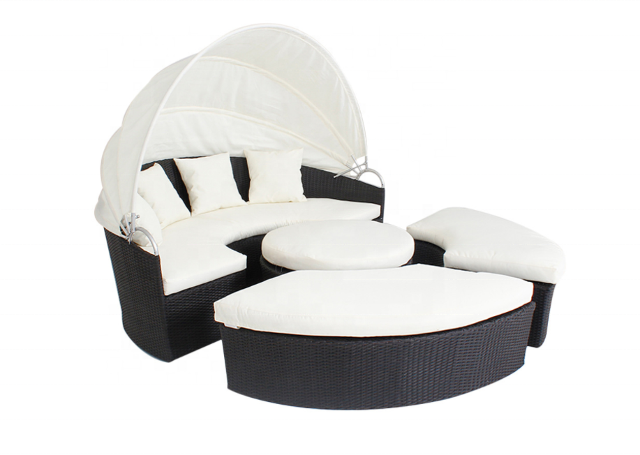 ชุดโซฟาหวายกลางแจ้งแบบกลมพร้อม - Outdoor Daybed Furniture บทวิจารณ์และราคา