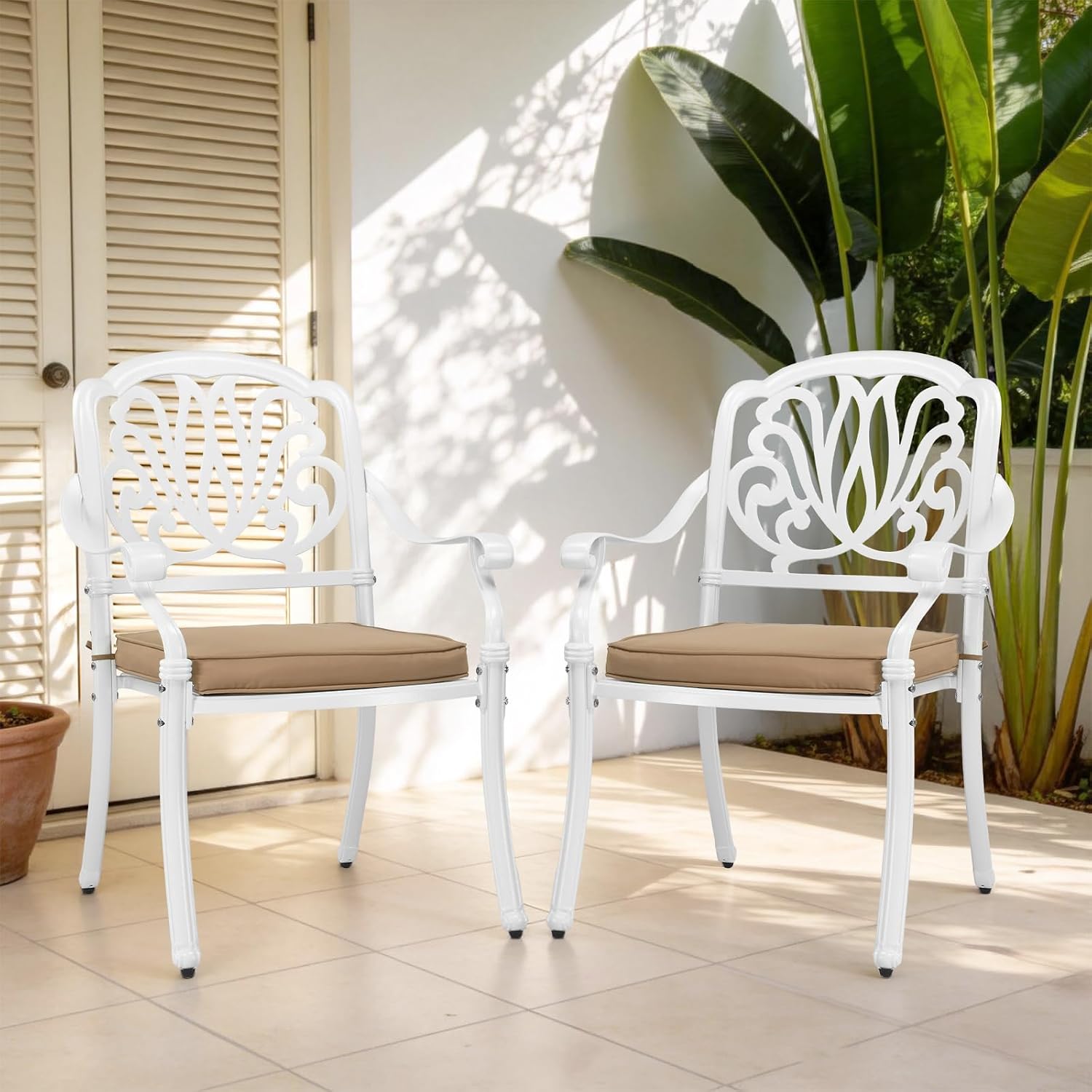 ชุดเก้าอี้รับประทานอาหารสำหรับ - Outdoor Furniture Metal Chairs บทวิจารณ์และราคา