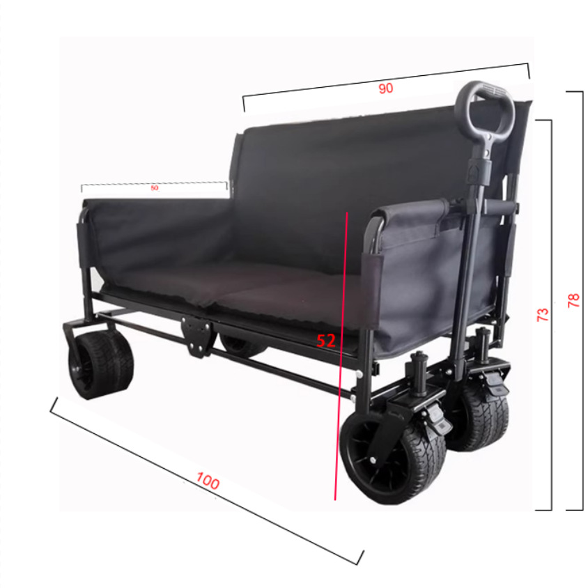 รถเข็นพับได้อเนกประสงค์ JXFT ส - Outdoor Furniture Metal บทวิจารณ์และราคา