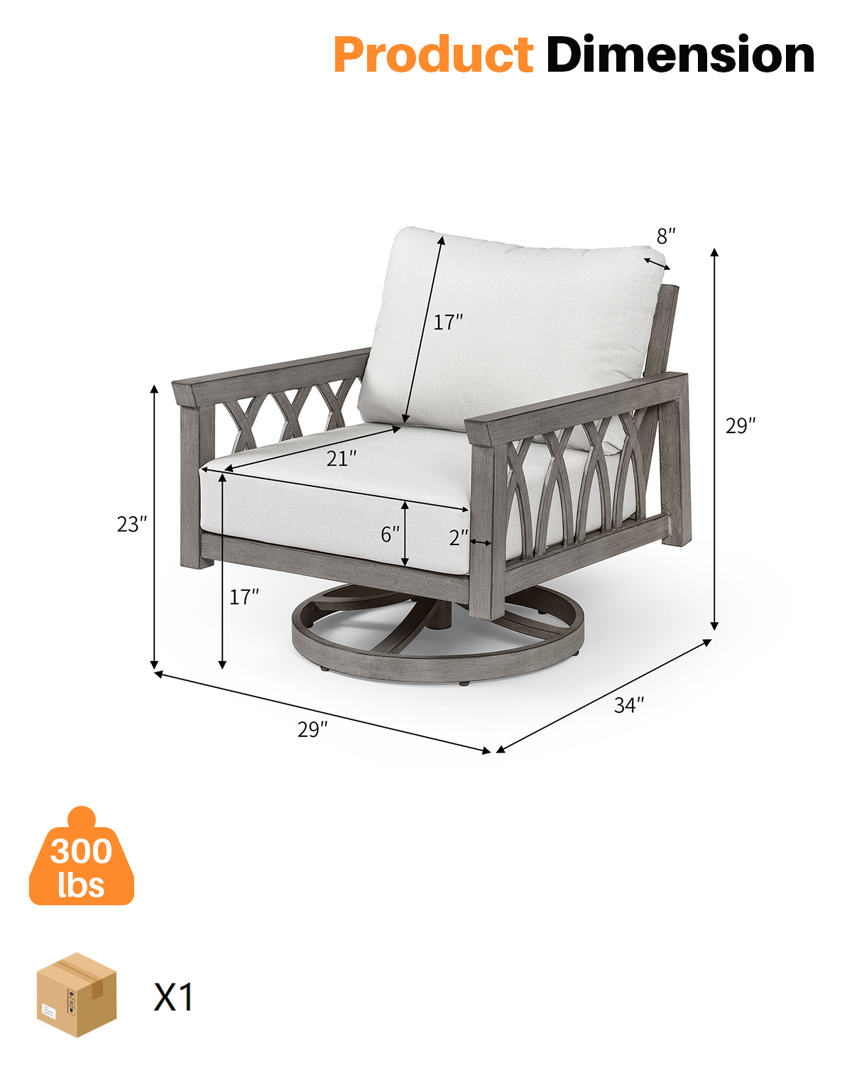 เก้าอี้เท้าแขนอะลูมิเนียมหมุนไ - Outdoor Furniture Metal Chairs บทวิจารณ์และราคา