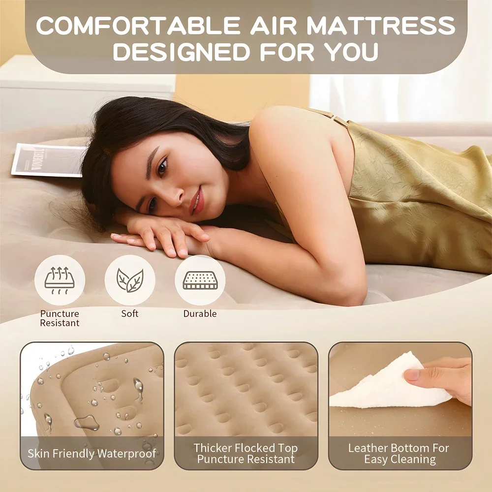 ที่นอนลมควีนไซส์ พร้อมปั๊มในตั - Outdoor Furniture Luxury บทวิจารณ์และราคา