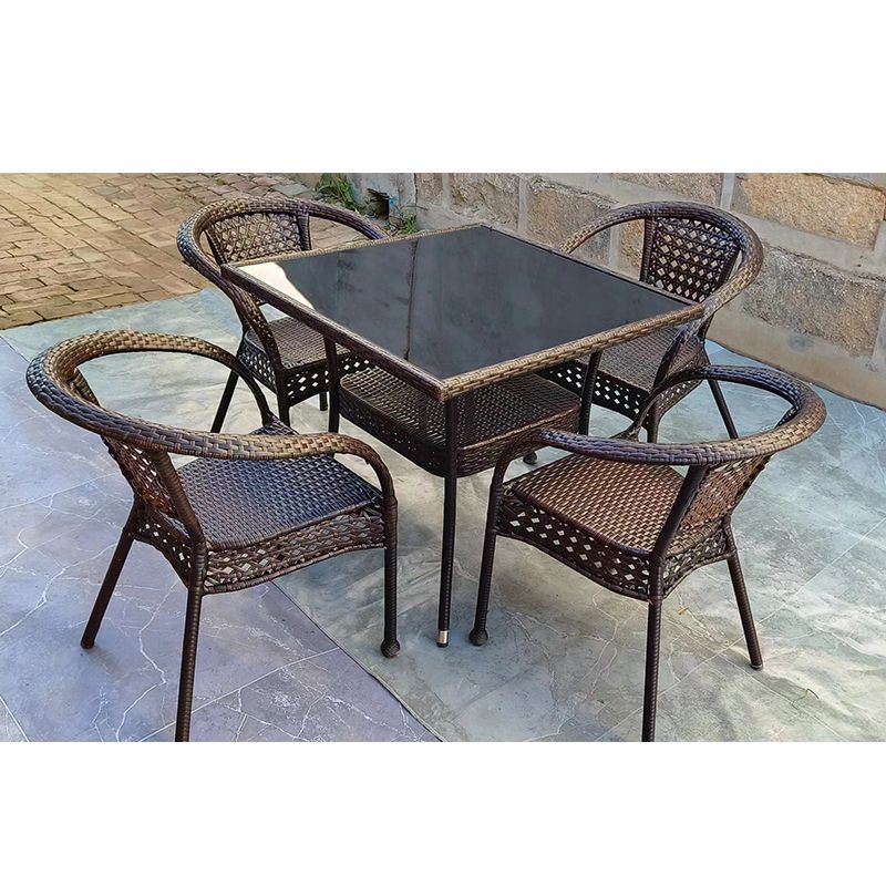 ชุดโต๊ะและเก้าอี้หวายสำหรับกลา - Outdoor Furniture Metal บทวิจารณ์และราคา