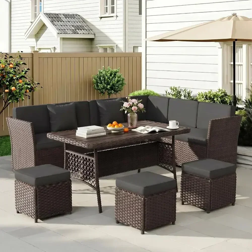ชุดเฟอร์นิเจอร์หวายสำหรับใช้ภา - Outdoor Furniture Metal Chairs บทวิจารณ์และราคา