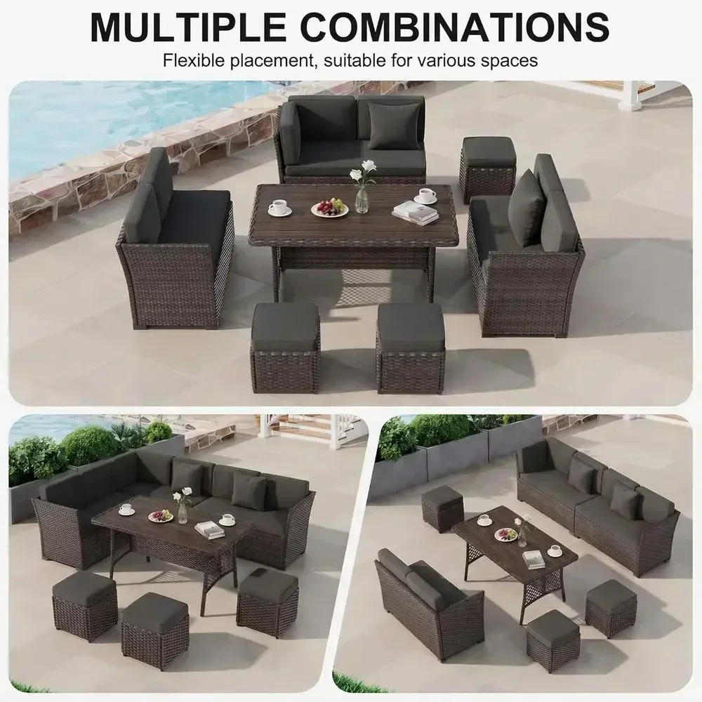 ชุดเฟอร์นิเจอร์หวายสำหรับใช้ภา - Outdoor Furniture Metal Chairs บทวิจารณ์และราคา