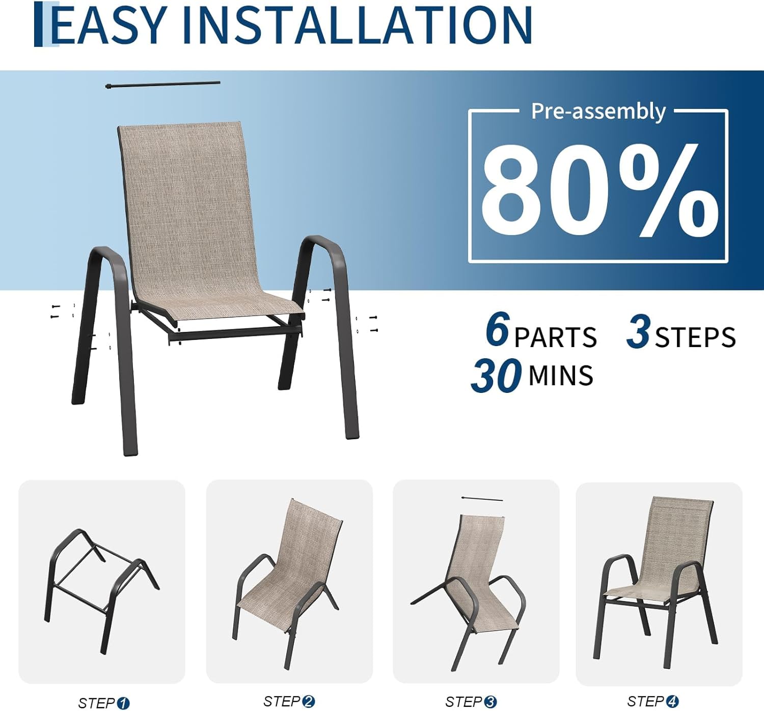 ชุดเก้าอี้รับประทานอาหารกลางแจ - Outdoor Furniture Metal Chairs บทวิจารณ์และราคา
