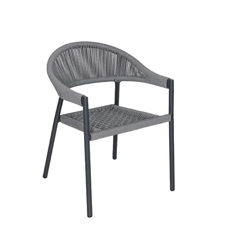 เก้าอี้ทานอาหารหวายมีที่เท้าแข - Outdoor Furniture Metal Chairs บทวิจารณ์และราคา