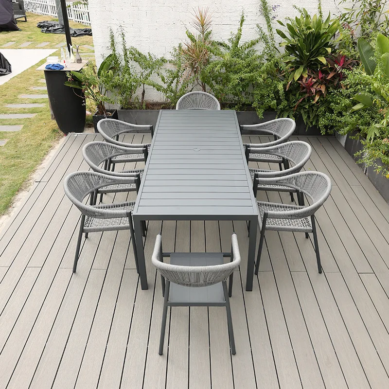 เก้าอี้ทานอาหารหวายมีที่เท้าแข - Outdoor Furniture Metal Chairs บทวิจารณ์และราคา